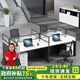 美軒戈辦公桌組合現(xiàn)代簡(jiǎn)約辦公家具員工工位職員辦公桌屏風(fēng)組合隔斷辦公卡位工作位電腦桌椅組合 直臺(tái)面 面對(duì)面雙人位帶柜