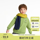 巴拉巴拉童裝兒童衛(wèi)衣秋冬2024男童女童圓領(lǐng)套頭搖粒絨上衣潮208424121216