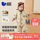 迷你巴拉巴拉嬰兒連體衣棉服外出幼兒衣服保暖雙面絨兩面穿外套2025冬新款 咖色調00355 80cm