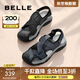 百麗（Belle）透氣外穿休閑鞋男新款運動(dòng)涼鞋包頭沙灘鞋A1474BL4 藍色 40 (250mm)