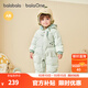 巴拉巴拉童裝嬰兒羽絨服連體衣寶寶2025新款冬裝加厚保暖哈衣爬服萌趣造型 綠色恐龍-白鴨絨 80 cm-充絨量82g