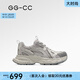 GG-CC春季新款潮流厚底老爹鞋增高擦色做舊ins運(yùn)動(dòng)鞋休閑鞋女G25U8611 冰川灰 37