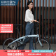 大行（DAHON）P10折疊自行車20英寸10速鋁合金成人通勤V剎 PAA003 消光灰藍(lán)