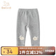 班喜迪女童打底褲秋裝2025新款兒童休閑長(zhǎng)褲春秋款外穿公主洋氣寶寶褲子 灰色 90