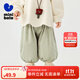 迷你巴拉巴拉男女童褲子2025秋新款兒童寬松燈芯絨長(cháng)褲【泡泡褲】 豆沙綠40004 100
