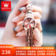 歐利時(shí)（OLEVS）瑞士認證品牌手表女簡(jiǎn)約氣質(zhì)女士手表鎢鋼雙日歷夜光防水石英腕表 OLEVS-8697女-鎢鋼玫金色