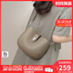 viney牛皮包包女包輕奢斜挎包品牌單肩包生日禮物送女友老婆 【大象灰】實(shí)用高級感腋下包 輕奢百搭休閑洋氣馬鞍包