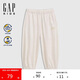 GAP女幼童2025夏季新款膠印logo防曬涼感束口褲兒童裝長(zhǎng)褲767323