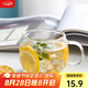 唯銘諾（WEIMINGNUO）高硼硅玻璃杯花茶杯子單層果汁杯牛奶杯辦公室喝水杯帶把手