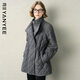 顏域灰色寬松立領(lǐng)棉衣女2025冬季新款保暖短款日常收腰顯瘦外套女 灰色 XL