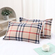 棉質(zhì)枕套全棉加厚一對單只45*65單宿舍學(xué)生成簡(jiǎn)約水洗棉枕套 保利小格/【雙面水洗棉枕套】 成人45/65內徑40/60一對
