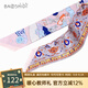 寶石蝶真絲長條小絲巾女生100%桑蠶絲圍巾夏季氣質(zhì)小飄帶送女友禮盒裝 絲路之旅淡緋色
