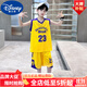 迪士尼（Disney）男童籃球服速干運動(dòng)套裝無(wú)袖夏季背心兒童小男孩中大童24號球衣潮 熱售黃色 170 身高160-170cm13-15歲