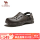 駱駝（CAMEL）軟彈兩穿厚底山系戶(hù)外涼鞋透氣男士洞洞鞋 G15M776029 綠色 43