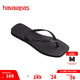 havaianas哈唯納Square方頭女士海邊沙灘人字拖時(shí)尚外穿海灘拖鞋 0090-火耀黑 37 37/38巴西碼