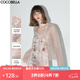 COCOBELLA幻彩細(xì)閃銀蔥透視小開衫女氣質(zhì)休閑紙片人遮陽衫LC606 粉色 S