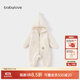 babylove嬰幼兒外套秋冬春上衣保暖連帽衫長(cháng)袖外出寶寶擋風(fēng)童裝 奶油白 90cm