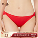 絲界真絲內(nèi)褲女抗菌舒適無(wú)痕褲衩100%桑蠶絲蝴蝶結(jié)蕾絲純色三角褲短褲
