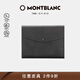 萬(wàn)寶龍 MONTBLANC 大班系列男士牛皮革墨韻灰手拿包公文包 118332禮物