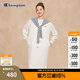 Champion冠軍長(cháng)袖連衣裙女2025秋季新款純色圓領(lǐng)H型休閑長(cháng)裙潮牌 燕麥色 M