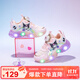 Hello Kitty童鞋女童學(xué)步鞋寶寶炫彩發(fā)光亮燈鞋庫洛米跑步運動(dòng)鞋6723粉色27