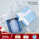 WEDGWOOD[教師節(jié)禮物]不銹鋼陶瓷涂層內(nèi)膽便攜吸管杯保冷保溫杯藍色350ml