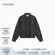 Calvin KleinJeans25秋季新款男士美式復古ck滿(mǎn)印純棉潮殼牛仔外套4RD784G