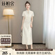 絲柏舍立領(lǐng)旗袍裙2025夏裝新款女裝新中式國風(fēng)中長(cháng)款連衣裙