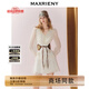 MAXRIENY【商場(chǎng)同款】藝術(shù)系流浪收腰連衣裙25秋款波西米亞風(fēng)穿搭 杏黃 S