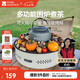 牧高笛（MOBIGARDEN）圍爐煮茶 戶外露營烤火爐室內取暖燒烤爐家用 NX24688001 月影白