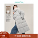 茵曼（INMAN）2025秋冬女裝新款高充絨量白鴨絨連帽毛領(lǐng)羽絨服長(cháng)款外套大衣上衣 雅典灰 XL