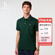 哈吉斯（HAZZYS）男裝 25夏上衣多色短袖POLO衫ASTZE0CBX71 深綠色DG L（175/96A48