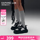 DAPHNE LAB【低至5折】棒棒糖面包鞋 早秋綁帶大頭厚底鞋增高女鞋 泫雅同款 黑色【明星同款】 39
