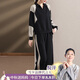 雪夕媽媽裝秋裝休閑兩件套裝洋氣翻領衛(wèi)衣中老年女運動服上衣小衫