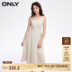 ONLY春季時尚收腰顯瘦中長款牛仔吊帶連衣裙女|124142009 H9G 凱思特黃 M (165) /84A