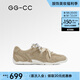 GG-CC【邢菲同款】巴恩風(fēng)尚2025新款復(fù)古德訓(xùn)鞋平底休閑板鞋女G25U5258 杏色 36