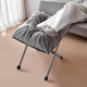 心楠擱腳凳午休可折疊墊腳凳辦公室放腳神器腳托午睡腳蹬凳桌下踩腳凳 灰色【加大尺寸36*34cm】
