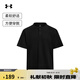 安德瑪（UNDERARMOUR）春夏Waffle Henley男子華夫格運(yùn)動(dòng)休閑短袖T恤6007562黑色001 L