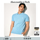 ABERCROMBIE & FITCH【經(jīng)典小麋鹿】男裝25夏季美式通勤POLO衫短袖T恤KI124-5182 天藍色 S (175/92A)