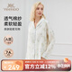 英氏【7A抑菌】月子服孕婦哺乳睡衣秋款家居服套裝雙層棉紗柔軟輕盈L