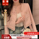 蕓蕁外套女2025新款法式名媛短外套春秋氣質(zhì)小香風(fēng)外套新款秋季小個(gè)子 櫻桃粉加棉里布外套 S 80--95斤