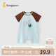 童泰（TONGTAI）嬰兒連體衣夏季薄款純棉衣服寶寶外出哈衣爬服百搭童裝栗殼80cm