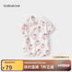 babylove嬰兒連體衣夏季竹棉山茶紗布和尚服新生兒寶寶衣服薄款透氣哈衣