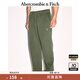 ABERCROMBIE & FITCH男裝24春秋經(jīng)典小麋鹿抓絨美式baggy風(fēng)運動衛(wèi)褲長褲KI134-4099 綠色 XL (180/98A)