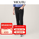 威可多（VICUTU）舒暖牛仔男士彈力商務(wù)通勤牛仔褲休閑褲 黑色 180/90B