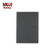 無(wú)印良品 MUJI 透明封面時(shí)間軸式日程本2024年12月開始 筆記本本子日記本記事本計(jì)劃本手賬本 黑色/A5/88張