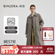 冰潔BINJORA 【吳昕同款】2025秋冬新款風(fēng)衣羽絨服95鴨絨外套男女同款 松木褐 M 165/88A 【體重約60-75KG】