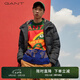 GANT甘特男士時(shí)尚復(fù)古休閑保暖中長(zhǎng)款連帽羽絨服外套|7001511 005-黑色 XL