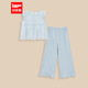 IEFMINI【愛(ài)依服童裝】2025夏季新款法式甜美洋氣女童上下套褲 白藍花 140