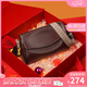 viney牛皮單肩包包女包斜挎包品牌托特包生日七夕情人節(jié)禮物送女友老婆 【酒咖色折疊禮盒】實(shí)用高級感枕頭包 時(shí)尚輕奢ck風(fēng)休閑包